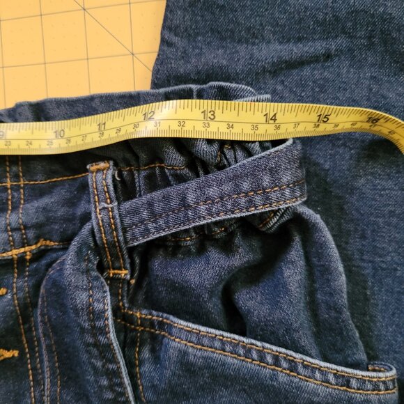Time and Tru Blue Jeans Elastic Waist with Belt Misses Size 8 - Picture 5 of 9